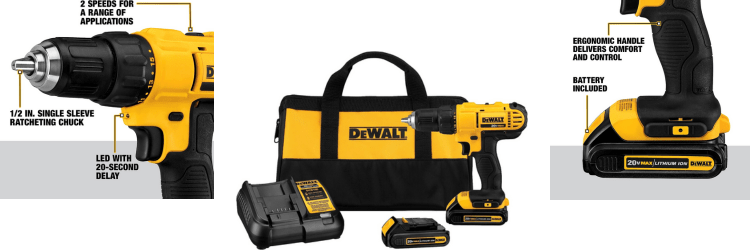 DeWalt DCD771C2 20V MAX