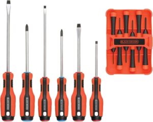 Black and Decker 12 Piece Screwdriver Set