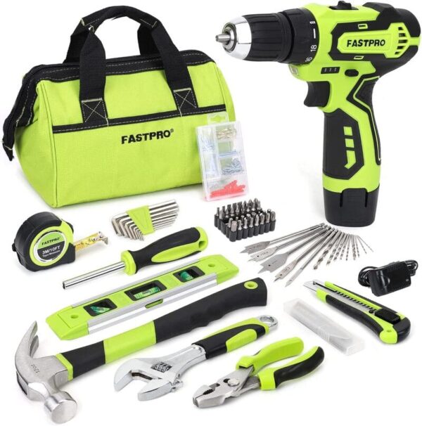 FASTPRO Cordless Drill Set Green