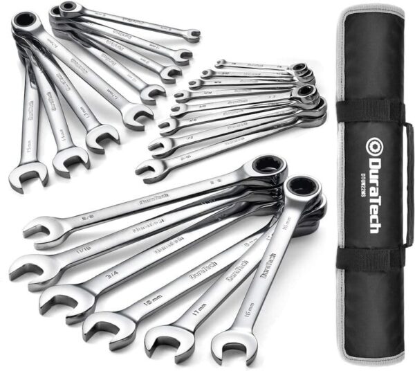 DURATECH Ratcheting Wrench Set 22 Piece
